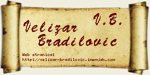 Velizar Bradilović vizit kartica